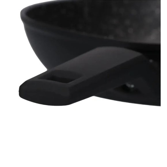 ZWIEGER FORTE Komplet patelnia aluminiowa 28 cm / powłoka granitowa PFLUON + pokrywka silikonowa