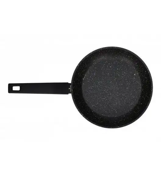 ZWIEGER FORTE Komplet patelnie aluminiowe 20, 28 cm / powłoka granitowa PFLUON + pokrywki silikonowe