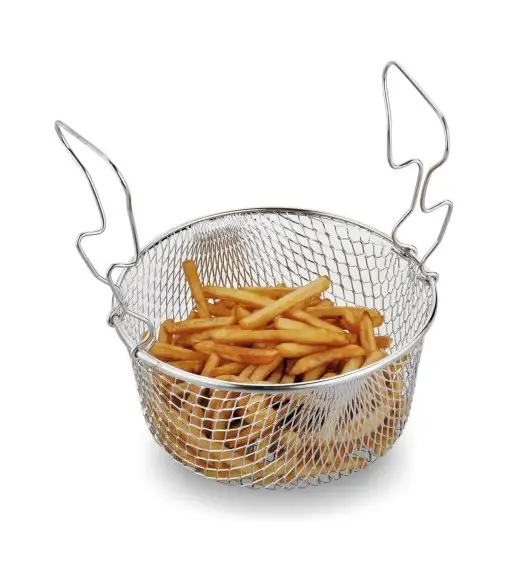 TADAR Garnek do frytek 3,2 l / z sitkiem i pokrywką / emalia
