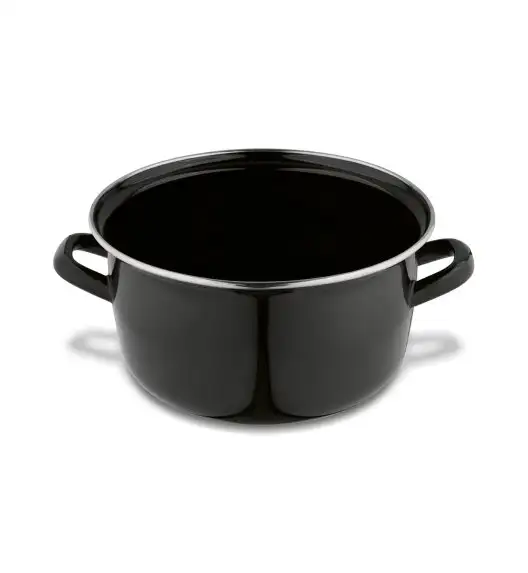TADAR Garnek do frytek 3,2 l / z sitkiem i pokrywką / emalia