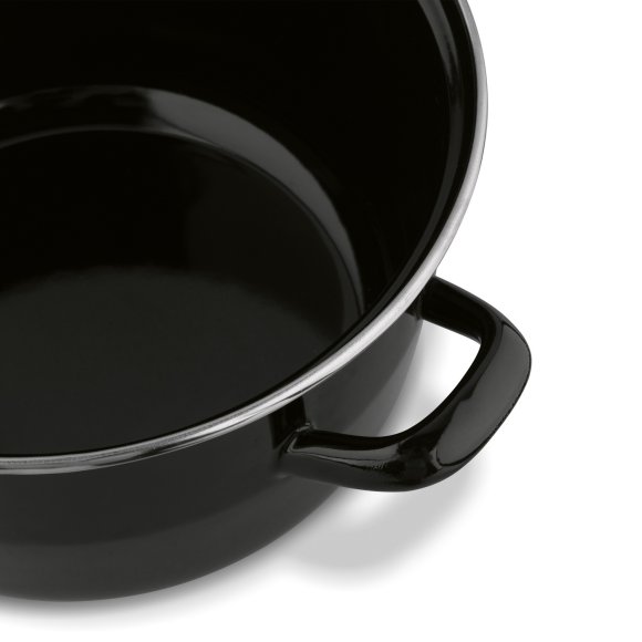 TADAR Garnek do frytek 3,2 l / z sitkiem i pokrywką / emalia