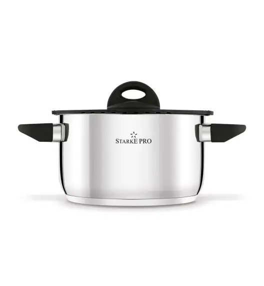 STARKE PRO SANTE Zestaw garnków nierdzewnych z pokrywkami 8 el / indukcja