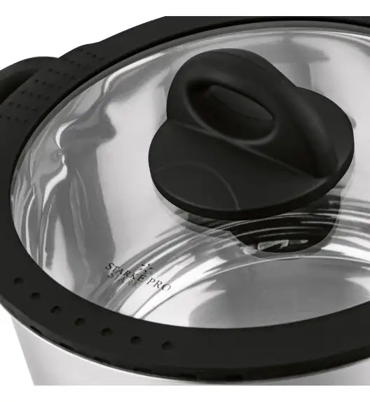 STARKE PRO SANTE Zestaw garnków nierdzewnych z pokrywkami 8 el / indukcja