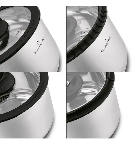 STARKE PRO SANTE Zestaw garnków nierdzewnych z pokrywkami 8 el / indukcja