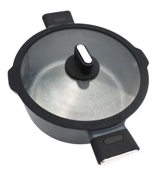 ZWIEGER VESNA Komplet garnków 6 el z pokrywkami 20, 24, 28 cm + Rondel 16 cm + Patelnie 20, 28 cm + Brytfanna 33 cm + Pokrywki silikonowe TADAR