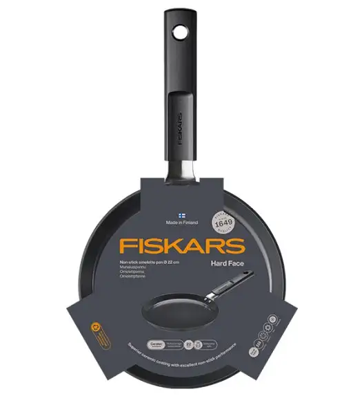 FISKARS HARD FACE 1075522 Patelnia naleśnikowa 22 cm / powłoka Ceratec™ Superior