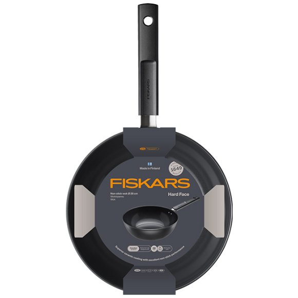 FISKARS HARD FACE 1075523 Wok 28 cm / powłoka Ceratec™ Superior