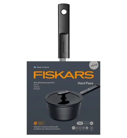 FISKARS HARD FACE 1075525 Rondel 2,5 l z pokrywką / powłoka Ceratec™ Superior