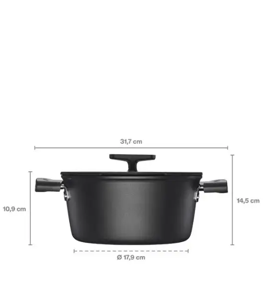 FISKARS HARD FACE 1075526 Garnek 3,5 l z pokrywką / powłoka Ceratec™ Superior