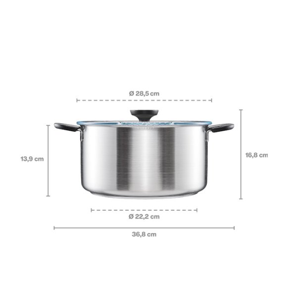 FISKARS FUNCTIONAL FORM 1072318 Garnek 7 l z pokrywką
