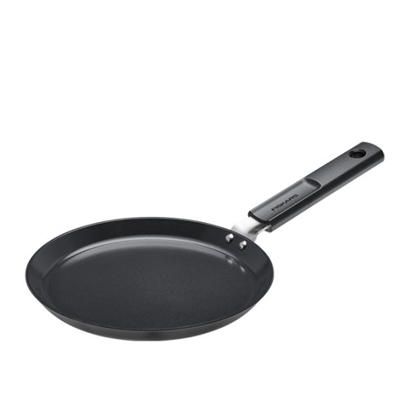 FISKARS HARD FACE Komplet garnki z pokrywkami 8 el + Patelnie 20, 24, 28 cm + naleśnikowa / powłoka Ceratec™ Superior