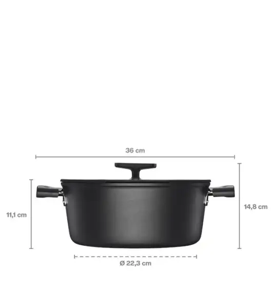 FISKARS HARD FACE Komplet garnki z pokrywkami 8 el + Patelnie 20, 24, 28 cm + pokrywki silikonoweTADAR / powłoka Ceratec™ Superior