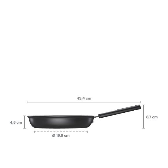 FISKARS HARD FACE Komplet patelnie 20, 24, 28 cm / powłoka Ceratec™ Superior