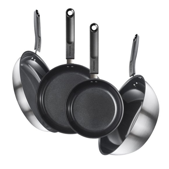 FISKARS FUNCTIONAL FORM Komplet patelni 20, 24, 28 cm + Wok / powłoka Ceratec™