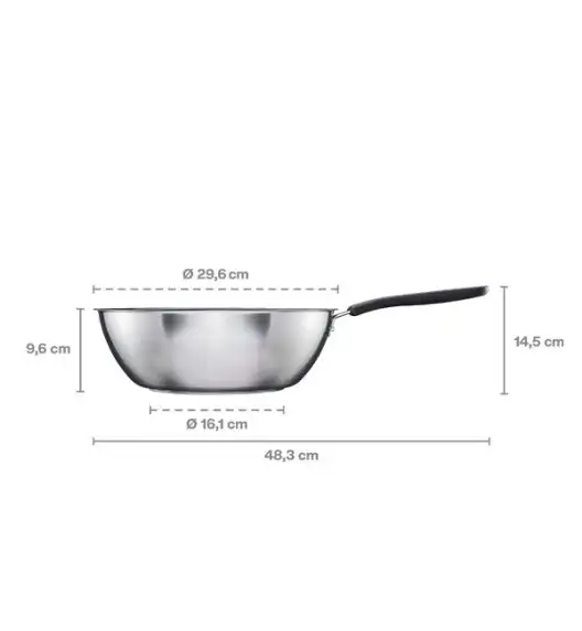FISKARS FUNCTIONAL FORM Komplet patelni 20, 24, 28 cm + pokrywki TADAR + Wok / powłoka Ceratec™