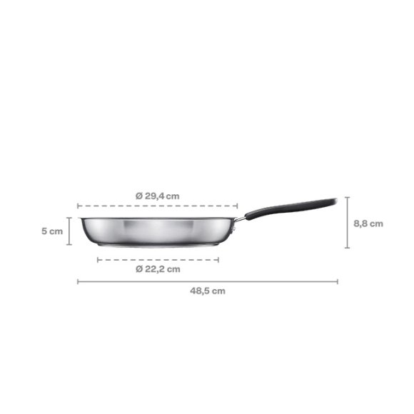 FISKARS FUNCTIONAL FORM Komplet patelni 20, 24, 28 cm + pokrywki TADAR + Patelnia szefa / powłoka Ceratec™