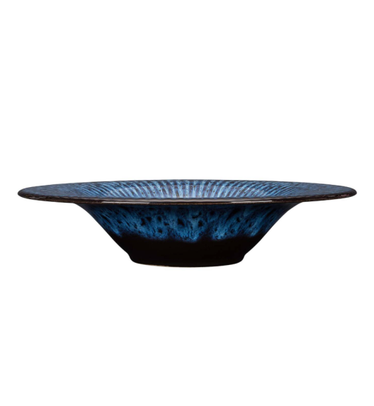 LUBIANA STONEWARE CERAMIKA / COSMOS / Talerz głęboki do pasty 30,5 cm / odcień niebieskiego