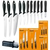 FISKARS ESSENTIAL Komplet 11 noży (kuchenne +Szefa+do obierania+do warzyw) w pudełku + Ostrzałka ESSENTIAL