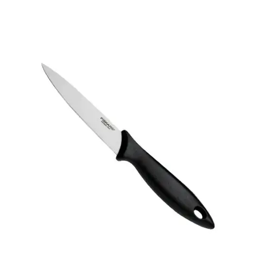 FISKARS ESSENTIAL Zestaw 6 noży (kuchenne +do warzyw) w pudełku / stal nierdzewna HRC 53 + Ostrzałka + Skrobaczka ESSENTIAL
