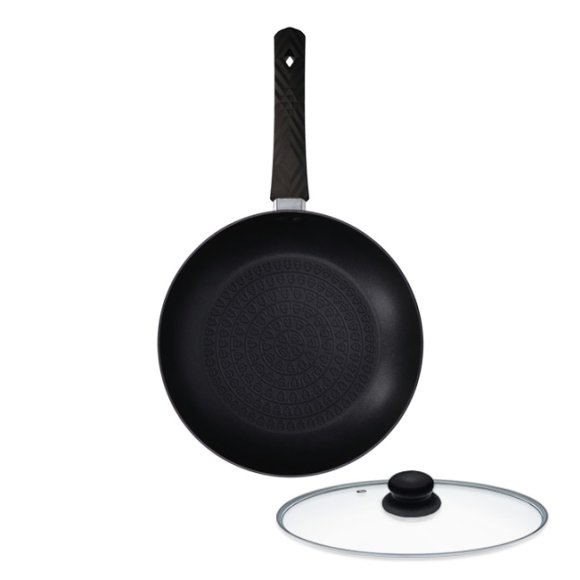 ZWIEGER LOVRO Patelnia 24 cm + pokrywka | aluminium | powłoka PFLUON indukcja