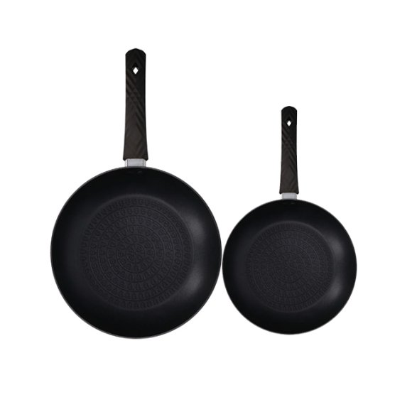 ZWIEGER LOVRO Komplet Patelnia 20, 28 cm + pokrywki | aluminium | powłoka PFLUON indukcja
