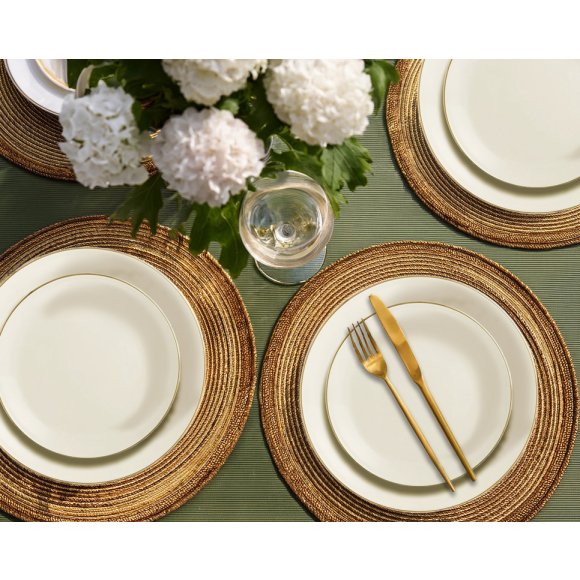 CHODZIEŻ CITY GL90 ZŁOTY ŚWIT Serwis obiadowy 18 el / 6 osób / porcelana