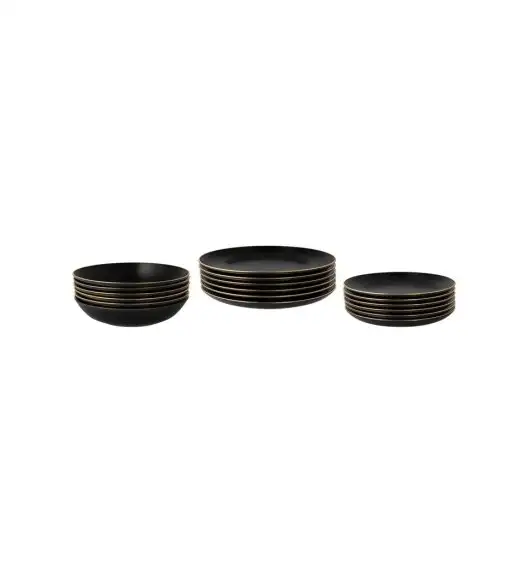 CHODZIEŻ CITY GL91 ZŁOTA NOC Serwis obiadowy 18 el / 6 osób / porcelana