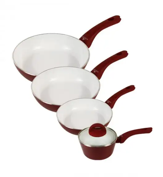 Komplet Gerlach Harmony patelnia ceramiczna (20, 24, 28 cm) i rondel ceramiczny 5 el. 