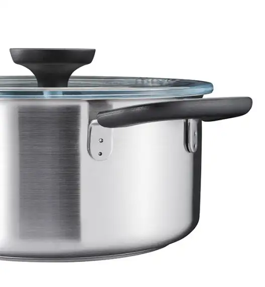 FISKARS FUNCTIONAL FORM Komplet garnki z pokrywkami 8 el + Patelnia KITCH'N 28 cm + pokrywka TADAR