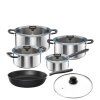 FISKARS FUNCTIONAL FORM Komplet garnki z pokrywkami 8 el + Patelnia KITCH'N 28 cm + pokrywka TADAR