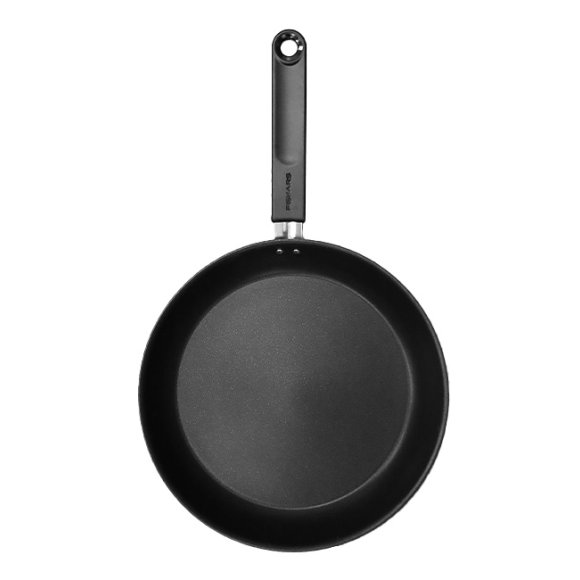 FISKARS FUNCTIONAL FORM Komplet garnki z pokrywkami 8 el + Patelnia KITCH'N 28 cm + pokrywka silikonowa