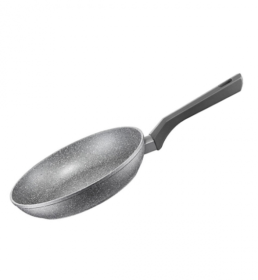 AMBITION SILVERSTONE Komplet patelnia 28 cm + pokrywka uniwersalna 28 cm / powłoka Qalum Basic Stone Edition