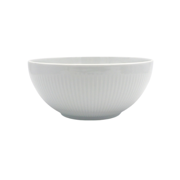 LUBIANA DAISY BIAŁA | Salaterka 25,5 cm | biała porcelana | luz
