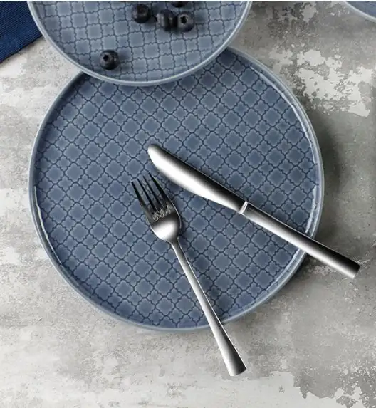 LUBIANA MARRAKESZ SZARY K9 SEASIDE | Spodek 15 cm | szaro - niebieski