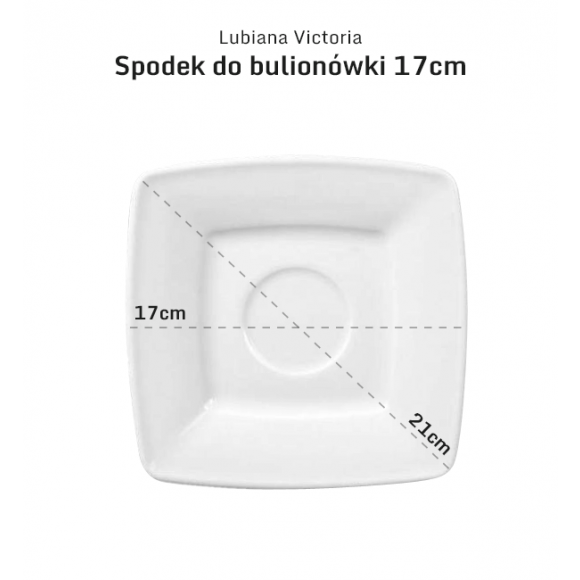 LUBIANA VICTORIA Spodek 17 cm do bulionówki / porcelana