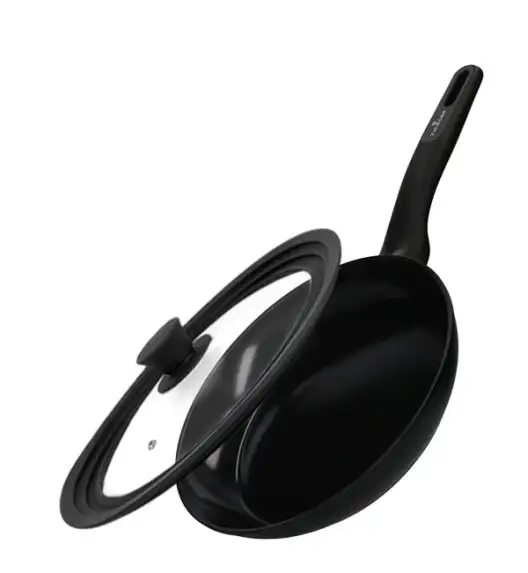 ZWIEGER STIGA Patelnia tradycyjna 24 cm + pokrywka silikonowa | aluminium | powłoka ceramiczna | indukcja