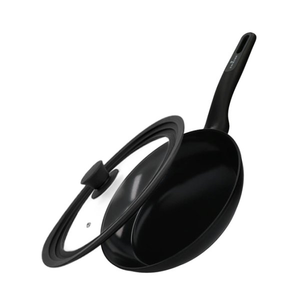 ZWIEGER STIGA Patelnia tradycyjna 24 cm + pokrywka silikonowa | aluminium | powłoka ceramiczna | indukcja