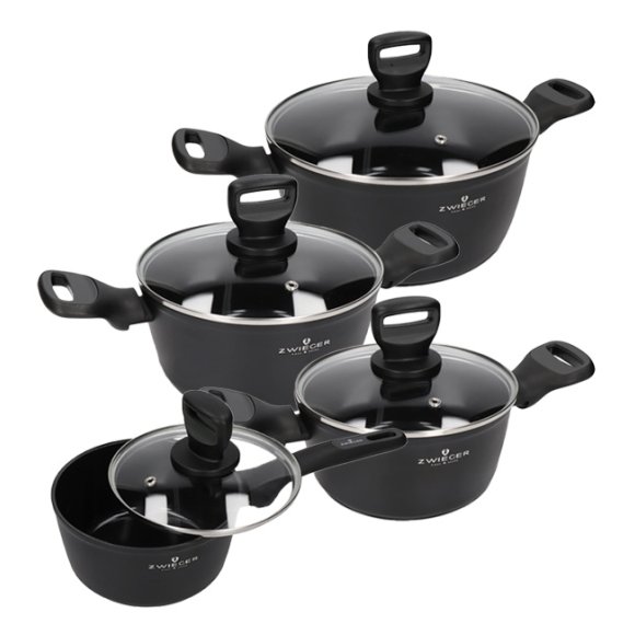 ZWIEGER STIGA Komplet Garnki 8 el | aluminium | powłoka ceramiczna | indukcja