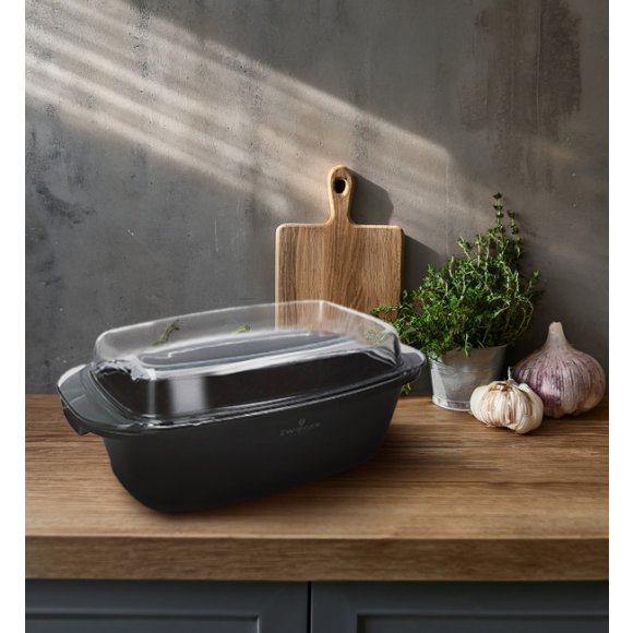 ZWIEGER PRACTI PLUS Brytfanna 32 cm + dwufunkcyjna pokrywa / 5,2 l / non-stick