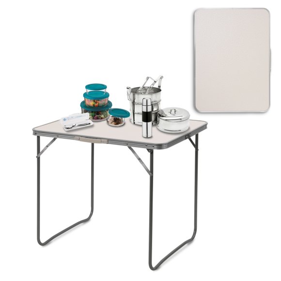 TADAR Stolik turystyczny składany w walizkę 80x60x70 cm