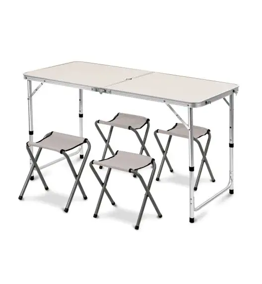 TADAR PIKNIK Stolik turystyczny składany w walizkę + 4 krzesełka