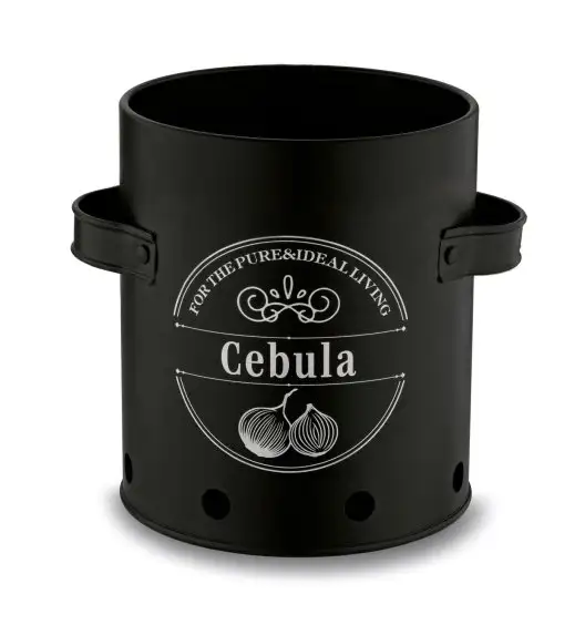 TADAR Zestaw trzech kuchennych pojemników do przechowywania / ziemniaki, cebula, czosnek