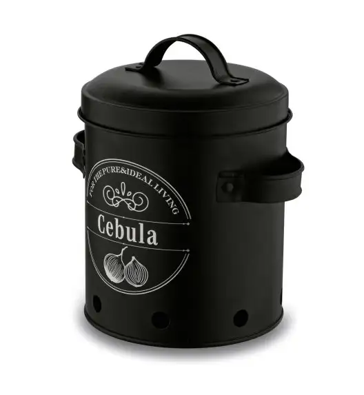 TADAR Zestaw trzech kuchennych pojemników do przechowywania / ziemniaki, cebula, czosnek