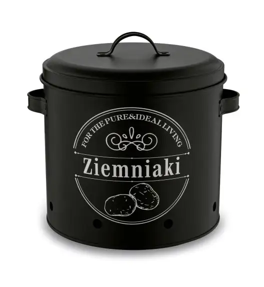 TADAR Zestaw trzech kuchennych pojemników do przechowywania / ziemniaki, cebula, czosnek
