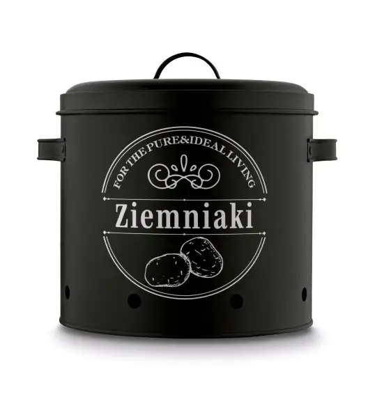 TADAR Zestaw trzech kuchennych pojemników do przechowywania / ziemniaki, cebula, czosnek
