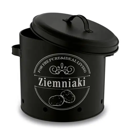 TADAR Zestaw trzech kuchennych pojemników do przechowywania / ziemniaki, cebula, czosnek
