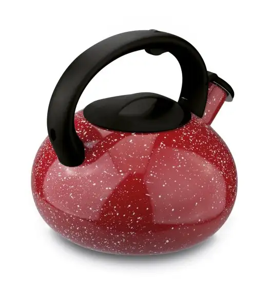 TADAR VITA Czajnik ze stali nierdzewnej 2,5 l / czerwony marble