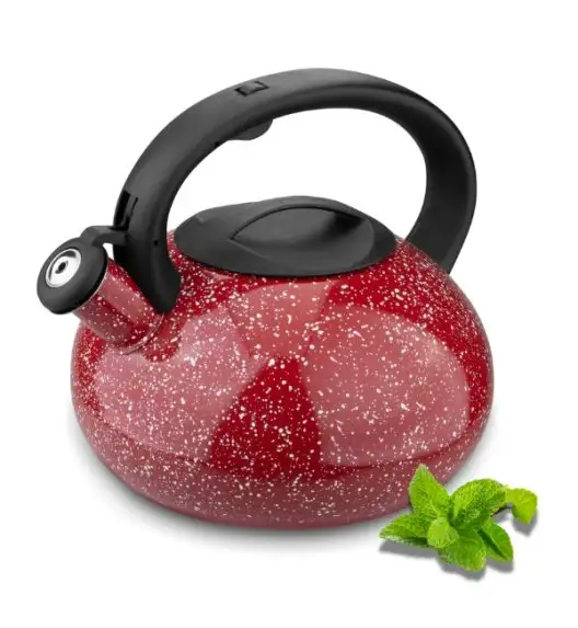 TADAR VITA Czajnik ze stali nierdzewnej 2,5 l / czerwony marble