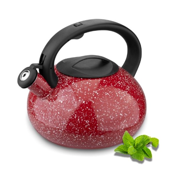 TADAR VITA Czajnik ze stali nierdzewnej 2,5 l / czerwony marble