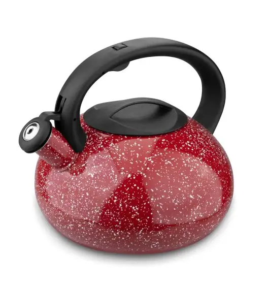 TADAR VITA Czajnik ze stali nierdzewnej 2,5 l / czerwony marble